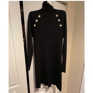 Zara Turtleneck dress with button detail